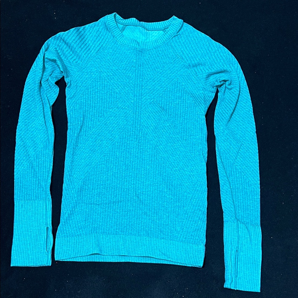 lululemon athletica Blue Long Sleeve Top